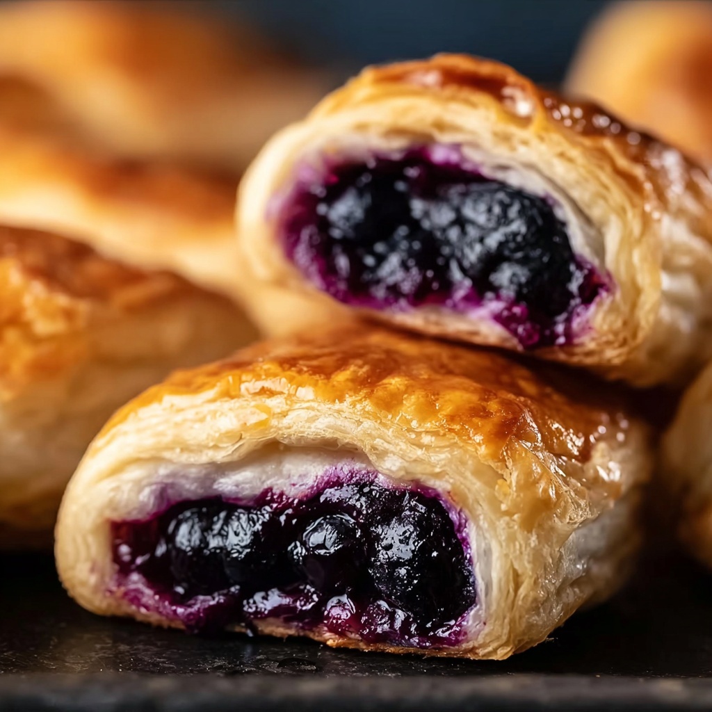 Crispy Blueberry Cream Cheese Rolls Recipe - Recipe Image