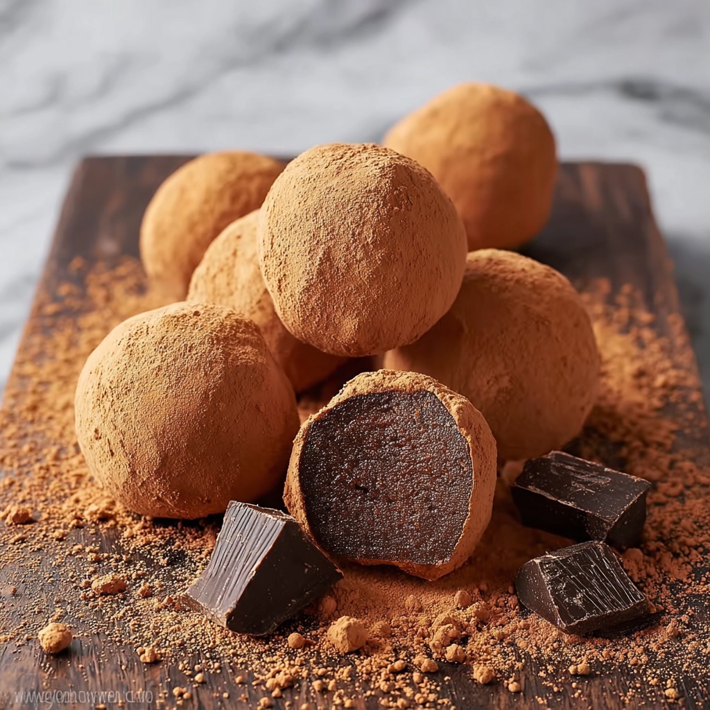 Decadent Homemade Chocolate Truffles Recipe - Recipe Image