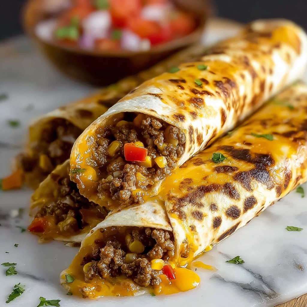 Nacho Cheese Beef Wrap Recipe - Recipe Image