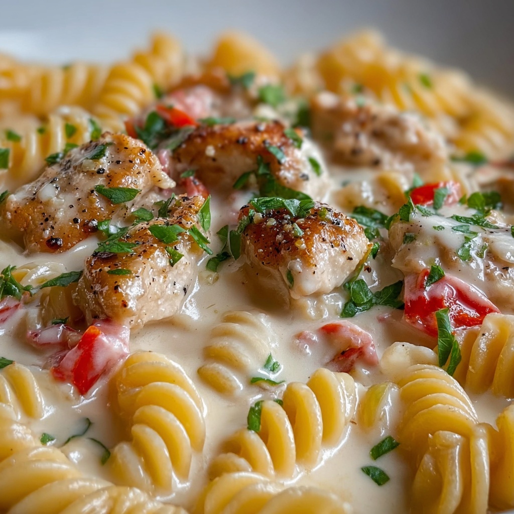 Creamy Chicken Tuscan Pasta Recipe - Recipe Image