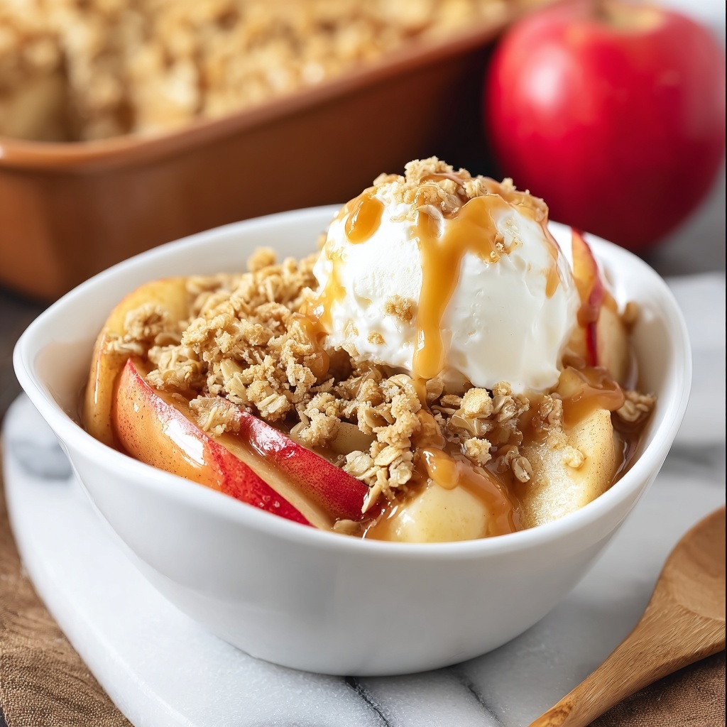 Apple Peanut Butter Crisp {Whole Wheat} Recipe - Recipe Image