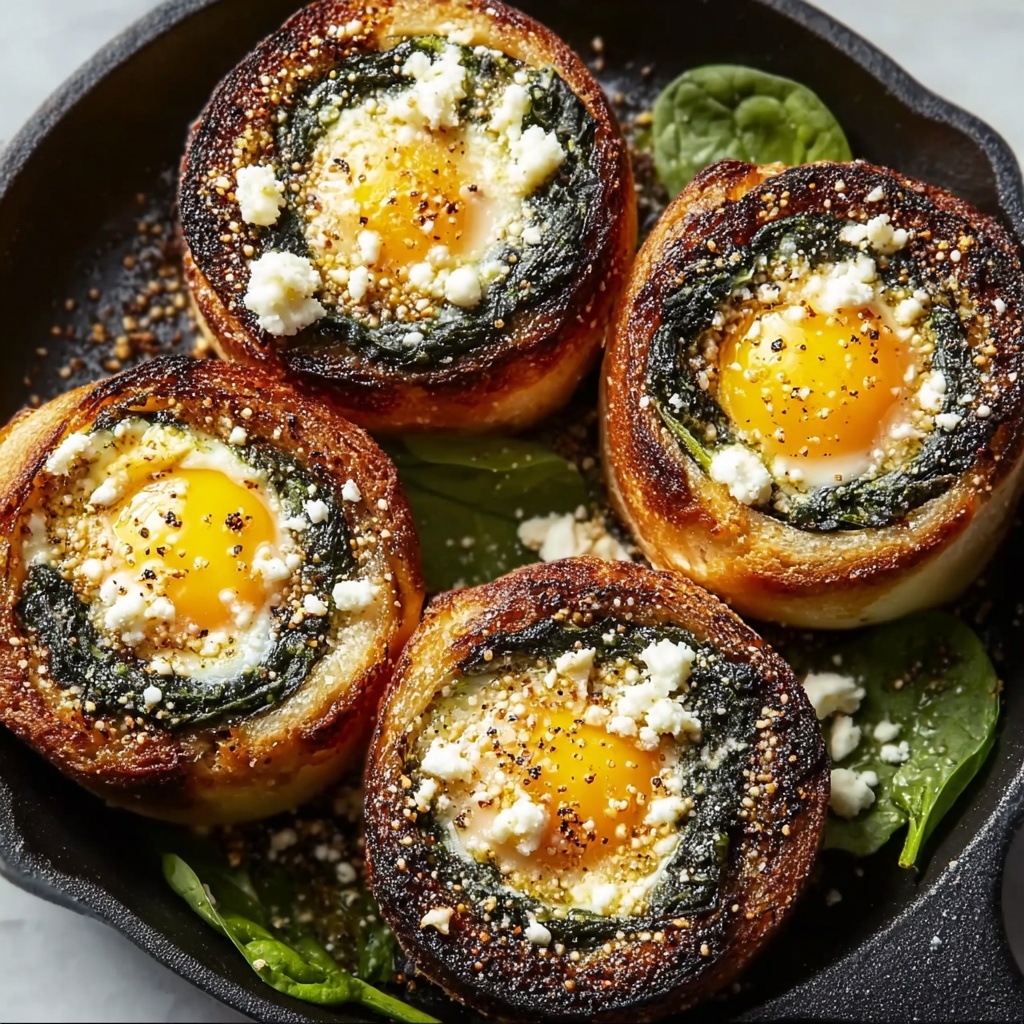 Baked Za’atar Egg Buns with Spinach and Feta Recipe - Recipe Image