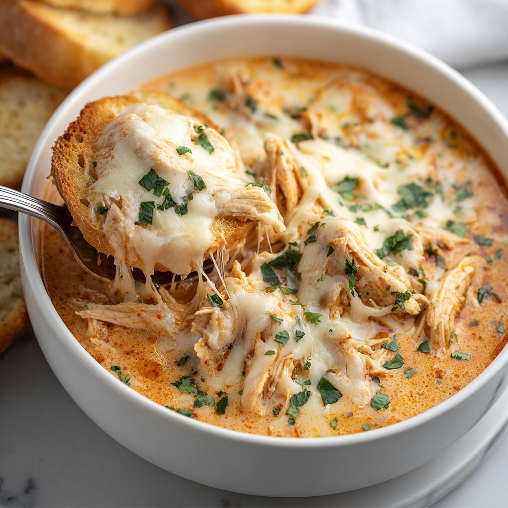 Crockpot Creamy Chicken Parmesan Soup Recipe - Recipe Image