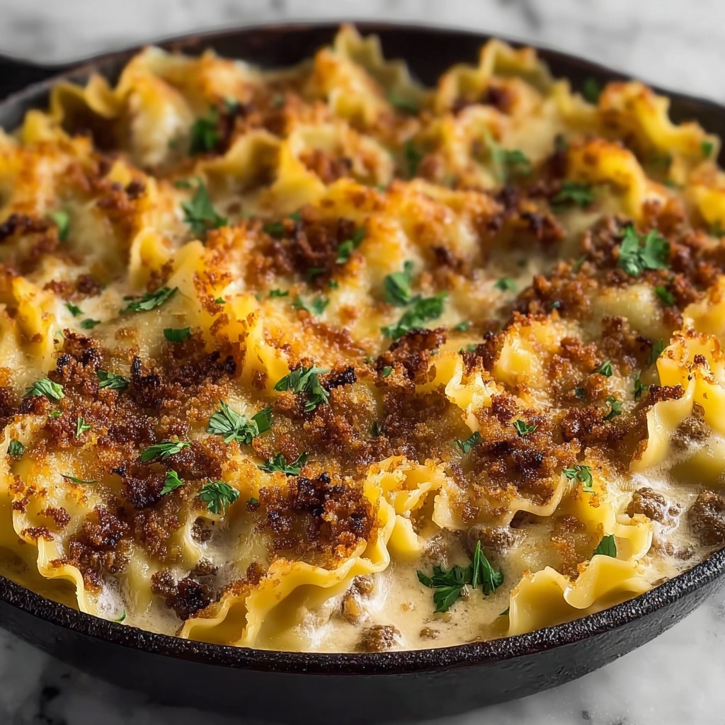 Smoky Skillet Lasagna with Crispy Lentils Recipe - Recipe Image