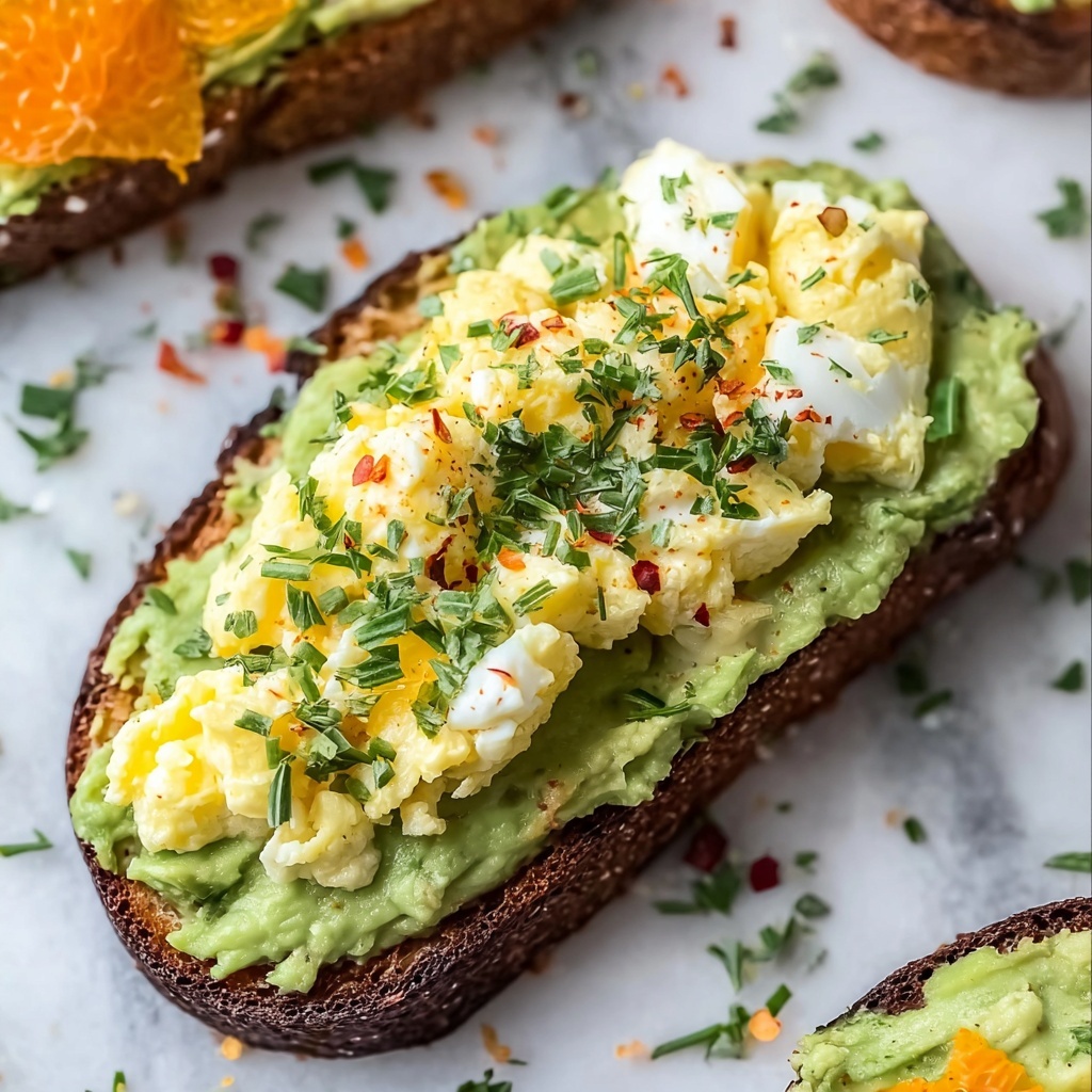 Grated Egg & Avocado Toast Recipe - Recipe Image