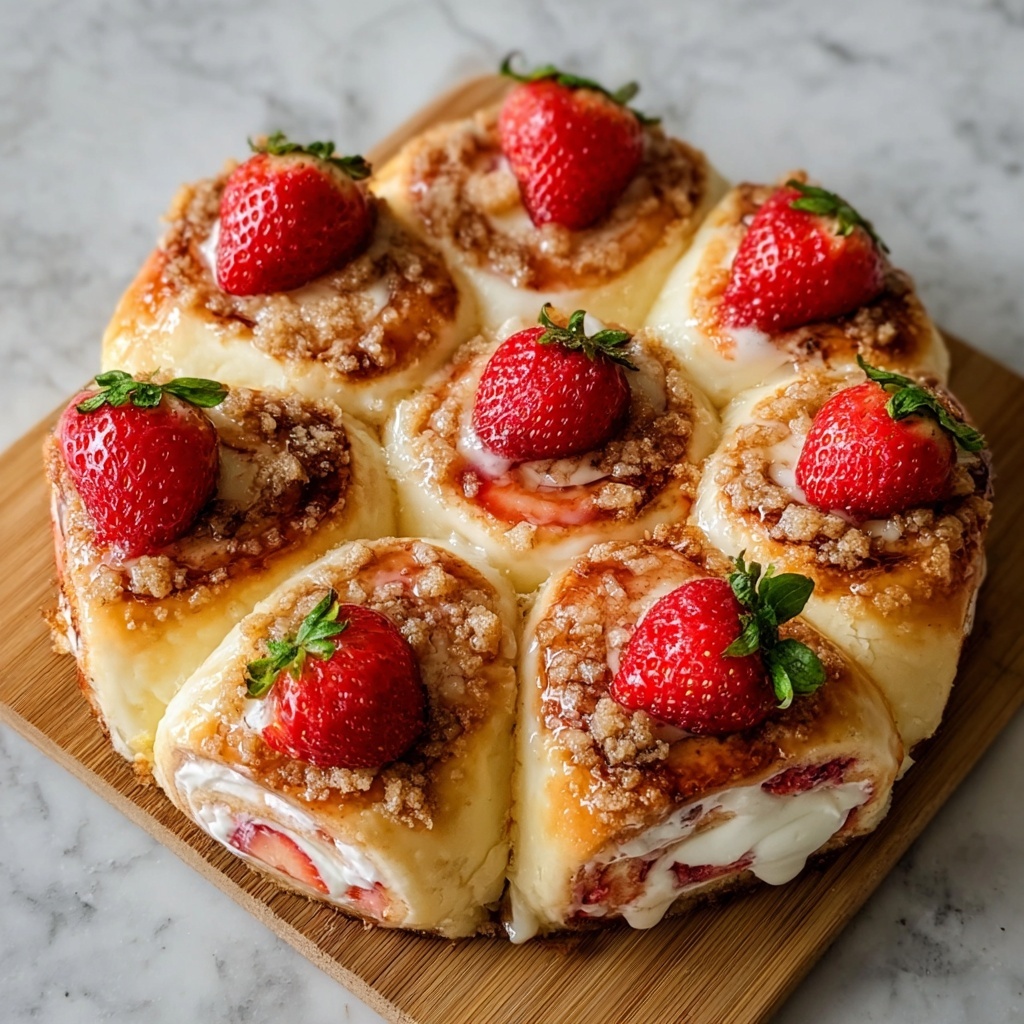 Best Strawberry Cheesecake Sweet Rolls Recipe - Recipe Image