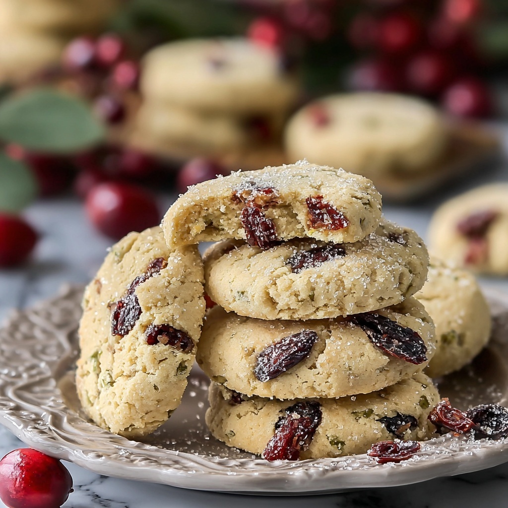 Cranberry Shortbread Cookies Recipe - Recipe Image