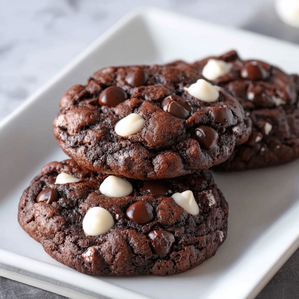 Flourless Triple Chocolate Cookies Recipe - Recipe Image