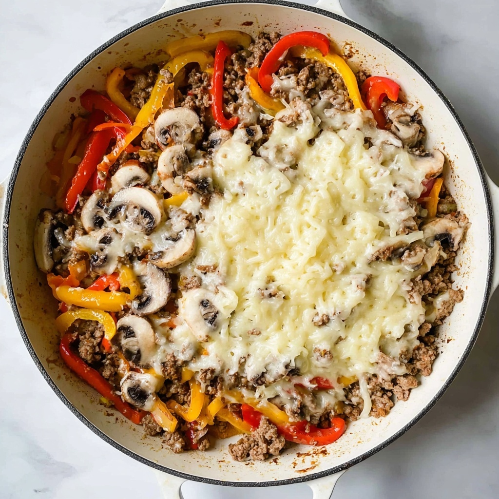 Philly Cheesesteak Casserole Recipe - Recipe Image