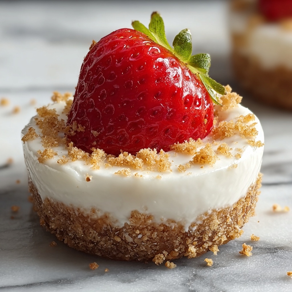 Mini Cheesecake-Stuffed Strawberries Recipe - Recipe Image