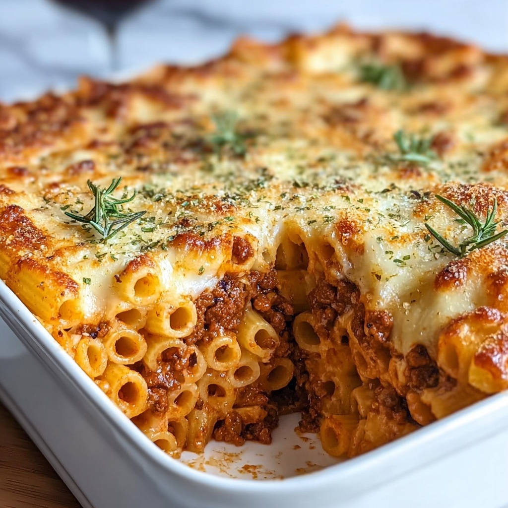 Million Dollar Baked Ziti Recipe - Recipe Image