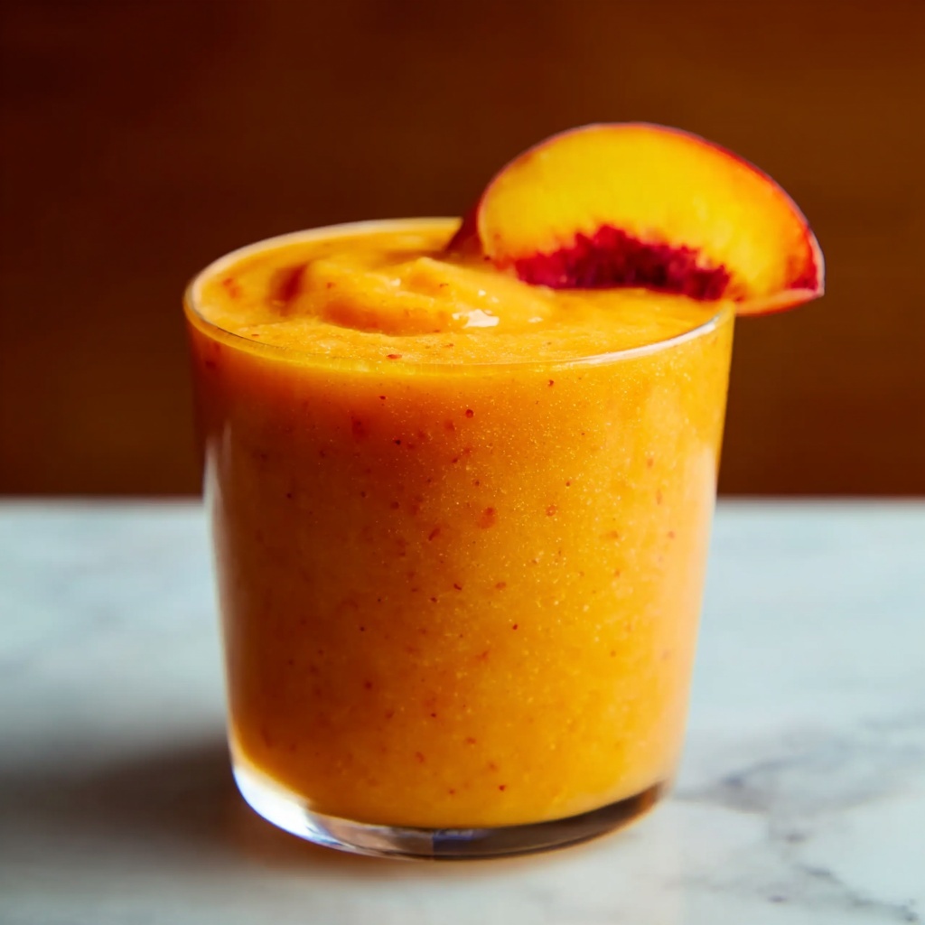 5-Minute Peach Smoothie Recipe: Fresh & Easy Recipe - Recipe Image