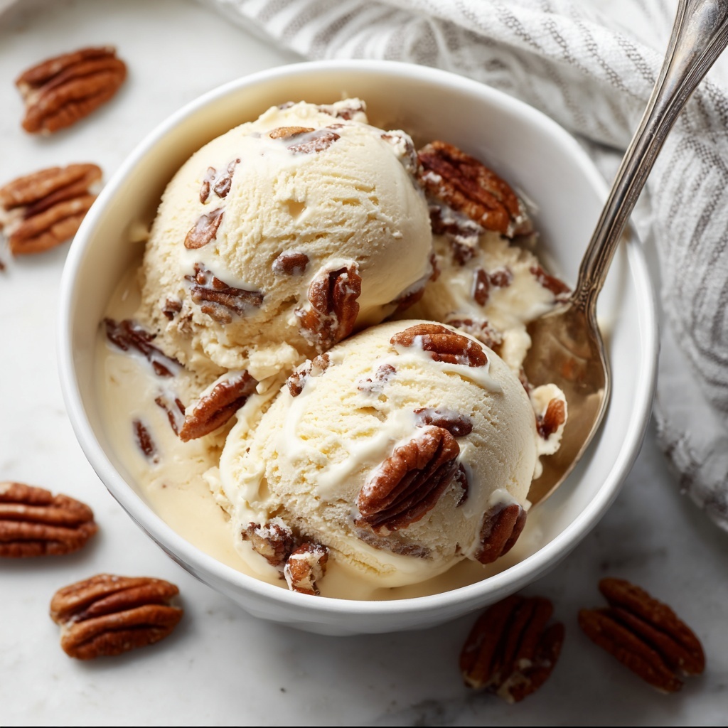 Homemade Butter Pecan Ice Cream Recipe - Recipe Image