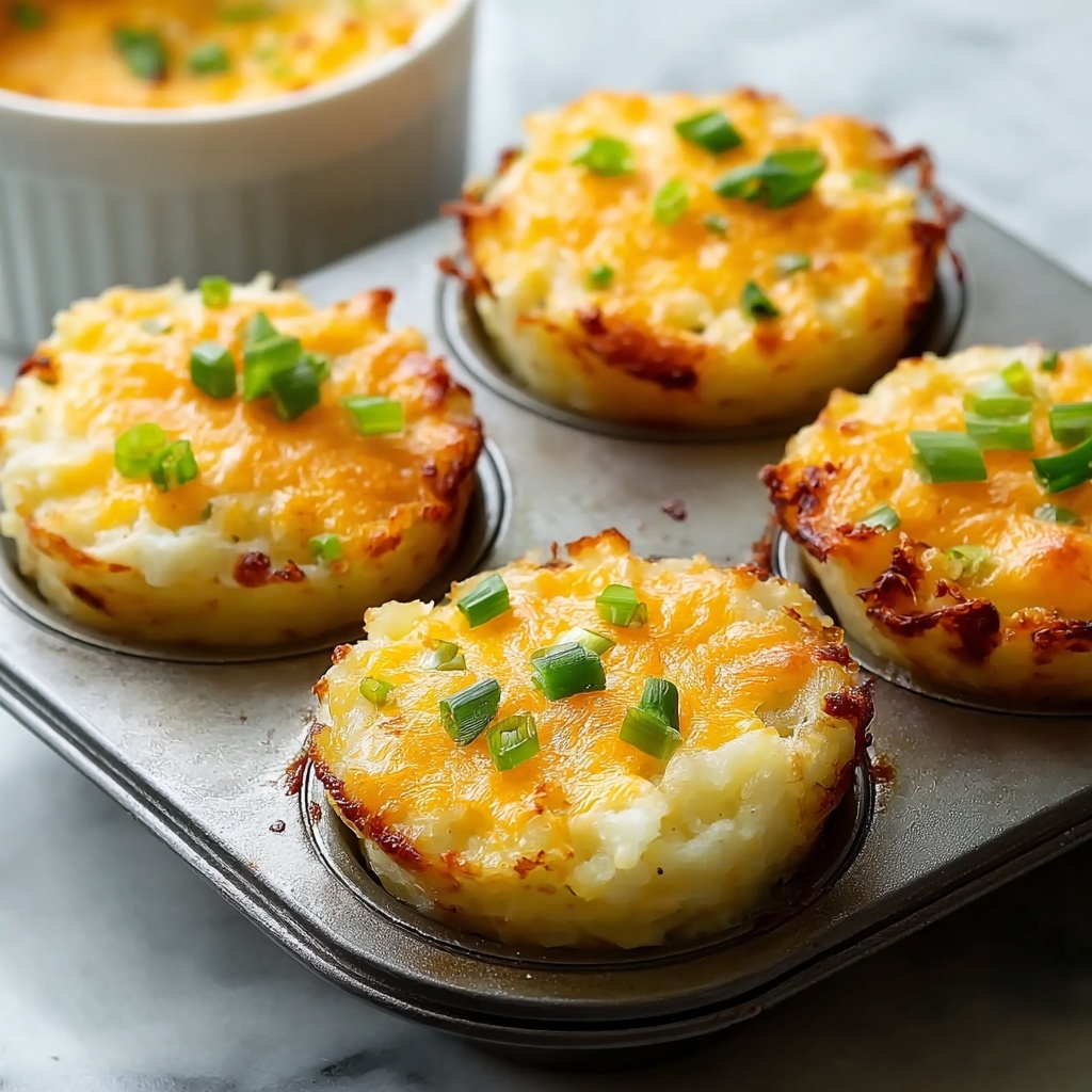 Cheesy Mashed Potato Cups Recipe - Recipe Image