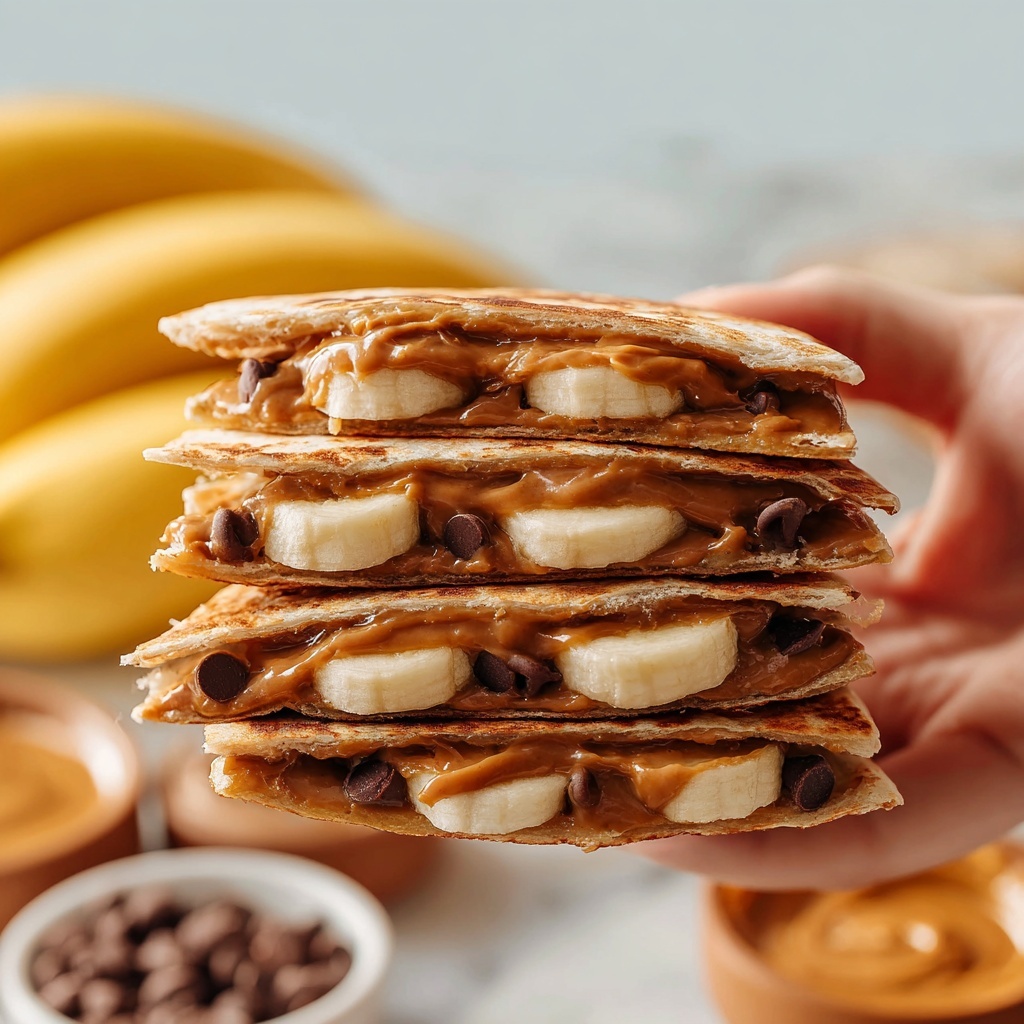 Peanut Butter Banana Quesadillas Recipe - Recipe Image