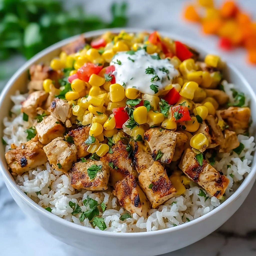 Street Corn Chicken Rice Bowl Recipe - Recipe Image