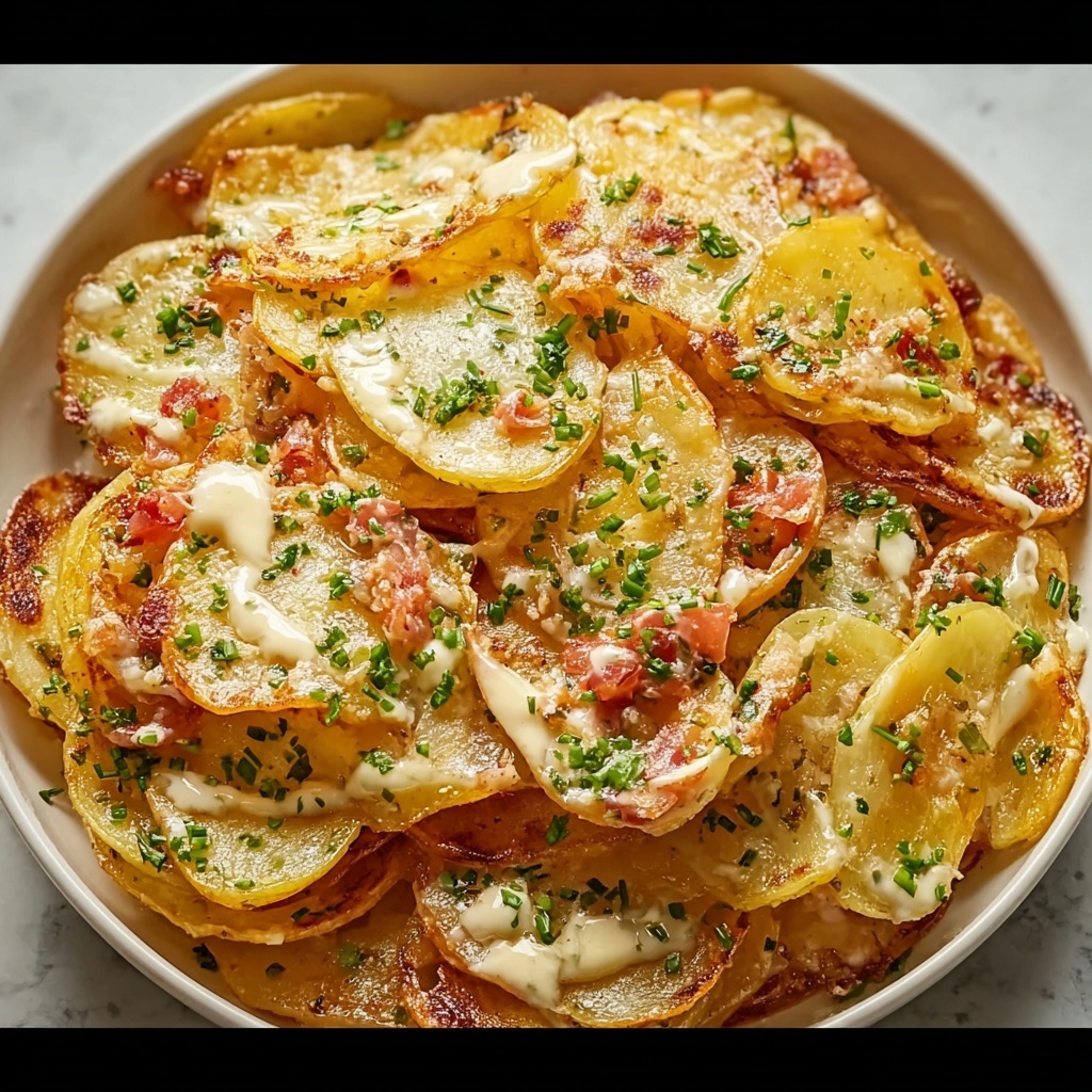 Loaded Crispy Potato Chips with Cheddar, Bacon, and Green Onions Recipe - Recipe Image