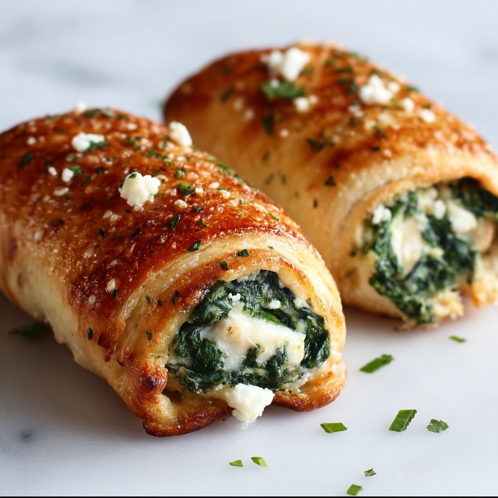 Spinach and Feta Chicken Rolls: A Flavorful Delight Recipe - Recipe Image