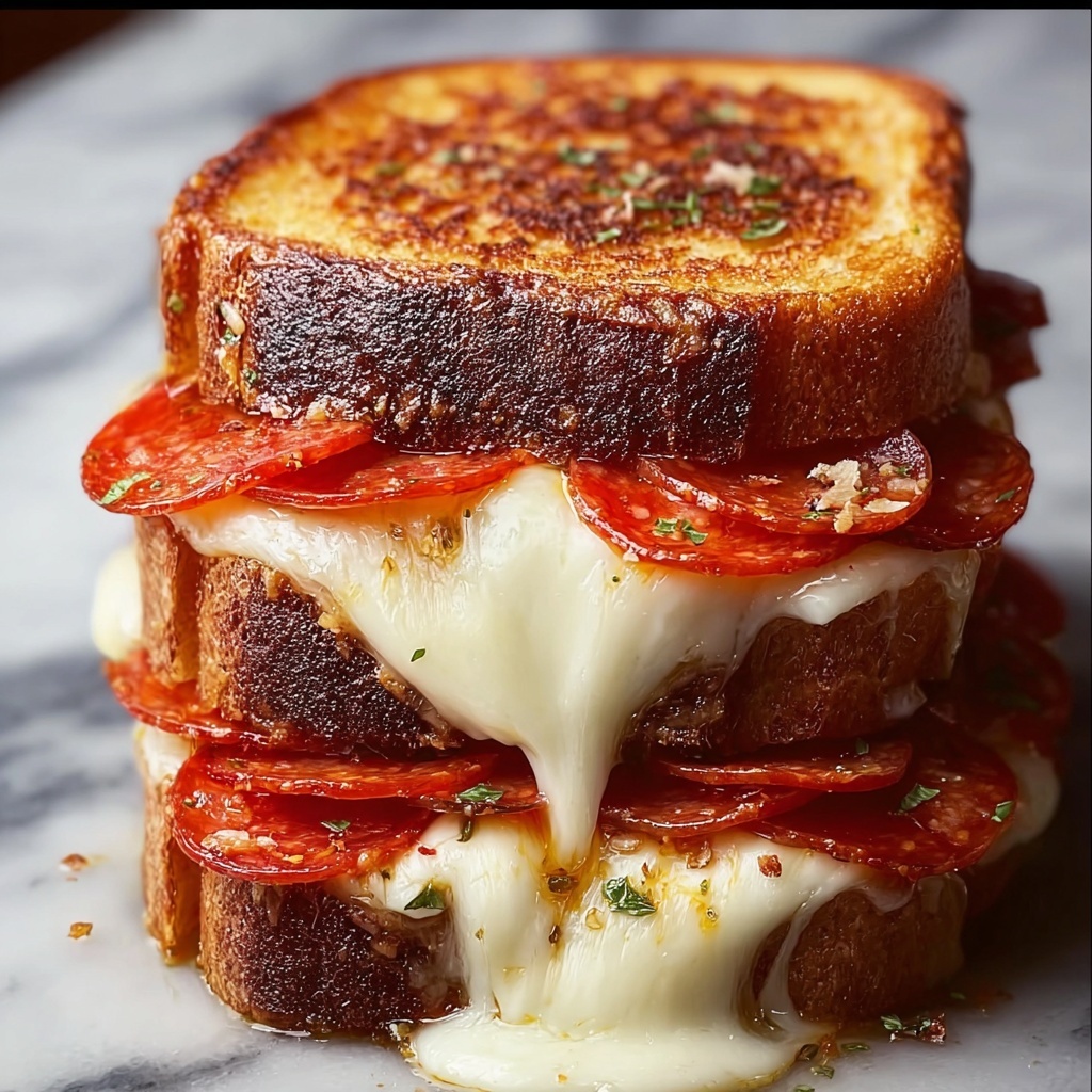 Pizza Grilled Cheese Sandwich Recipe - Recipe Image