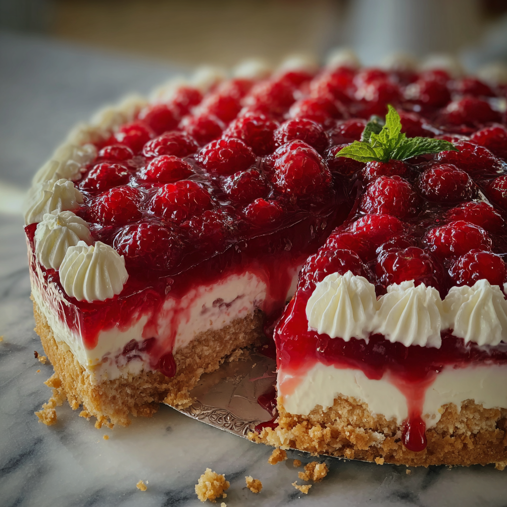 Raspberry Cream Pie Recipe - Recipe Image