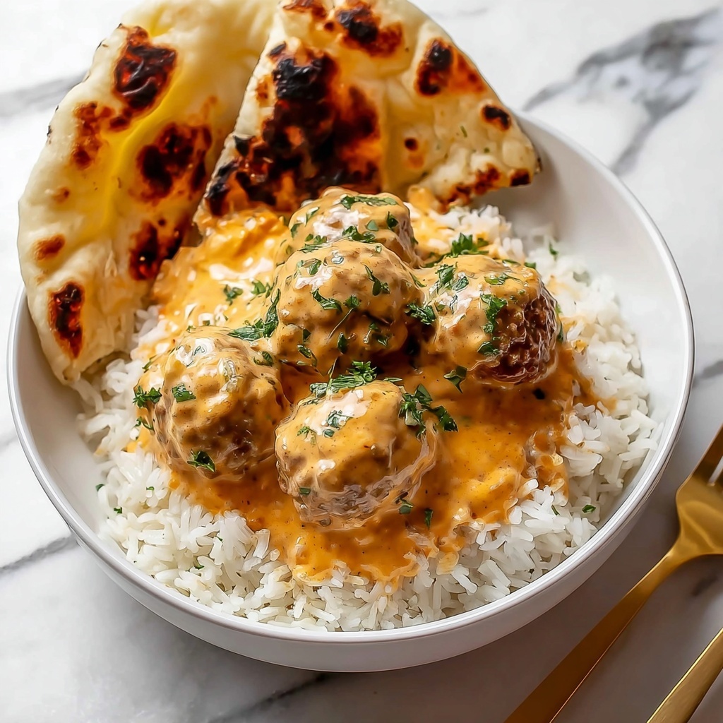 Butter Chicken Meatballs Recipe - Recipe Image