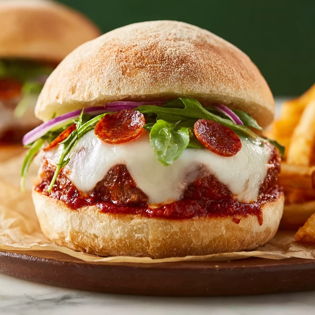 Is This the Most Delicious Best Pepperoni Pizza Burgers Recipe - Recipe Image