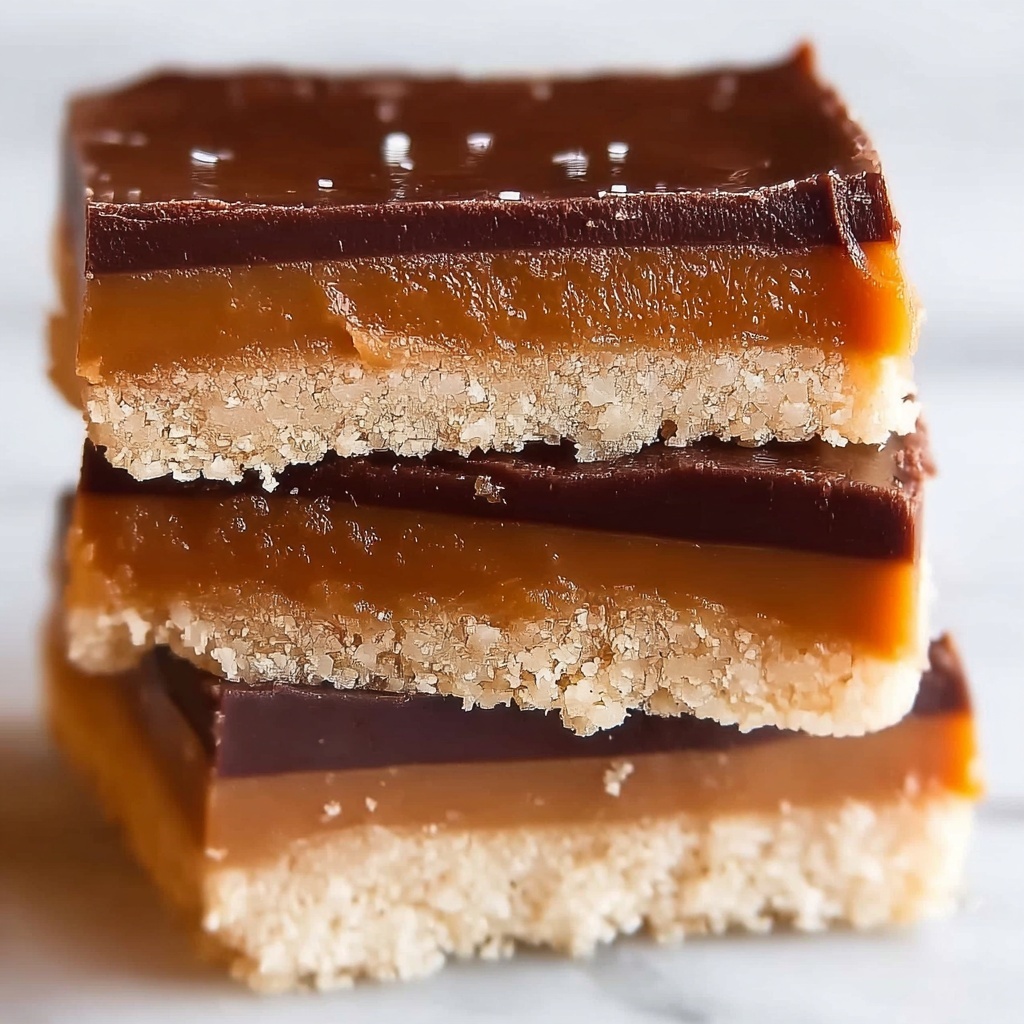 Healthy Peanut Butter Twix Bars Recipe - Recipe Image
