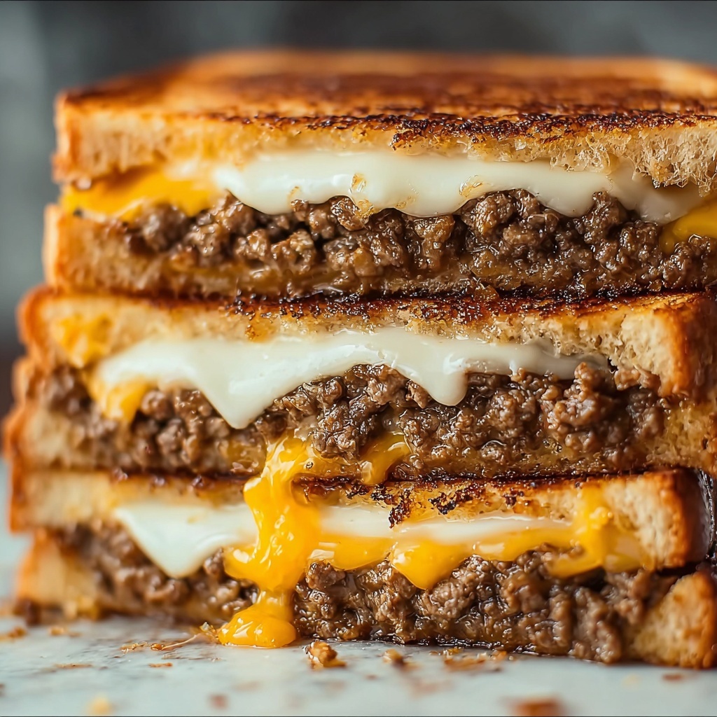 Patty Melt Burger with Secret Sauce Recipe - Recipe Image