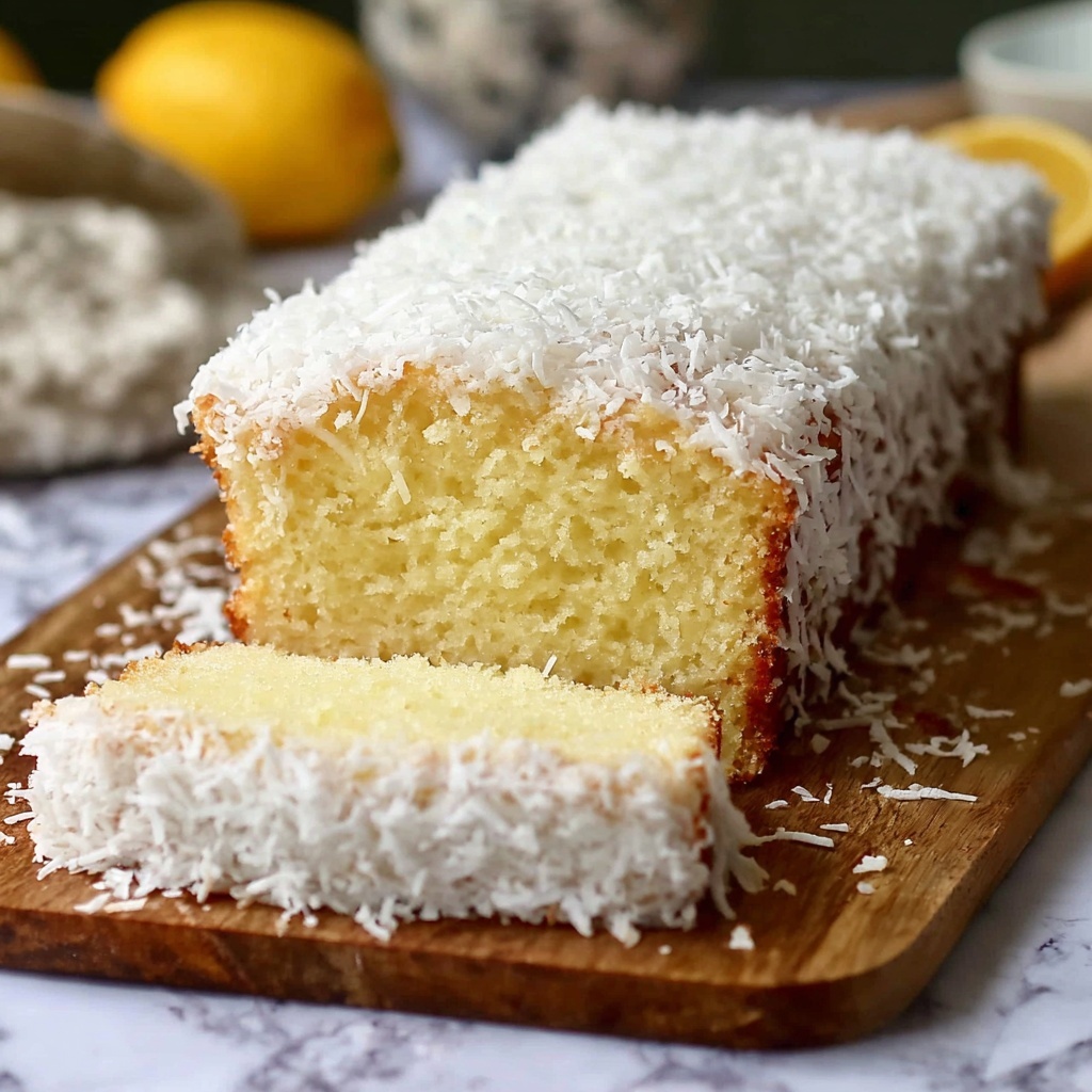 The Best & Easiest Coconut Loaf Cake Ever Recipe - Recipe Image